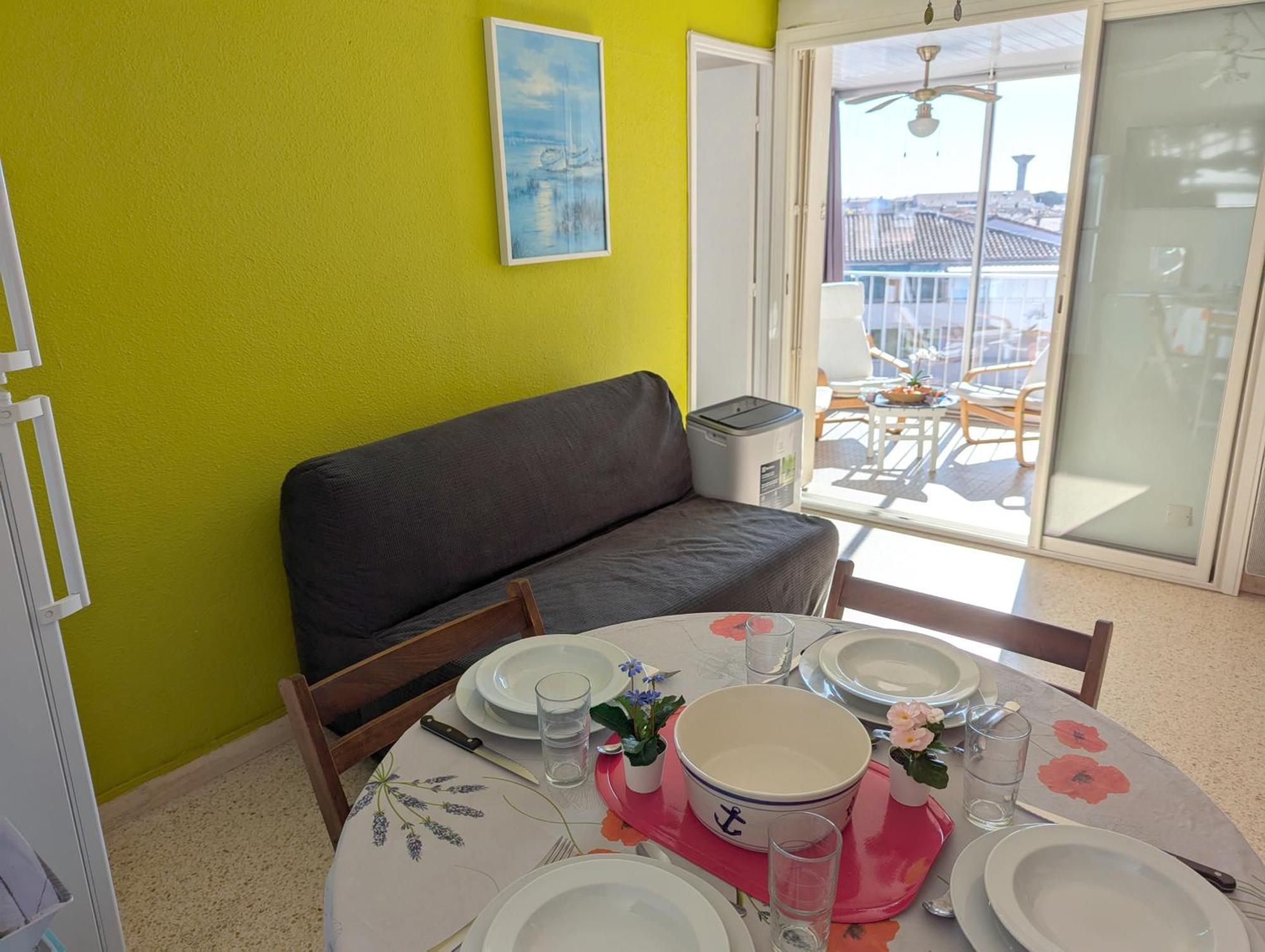 Sol-Y-Days Drakkar, Appartement Familial 2 Chambres Avec Parking, Proche Centre-Ville Et A 300M De La Plage Le Grau-du-Roi Luaran gambar